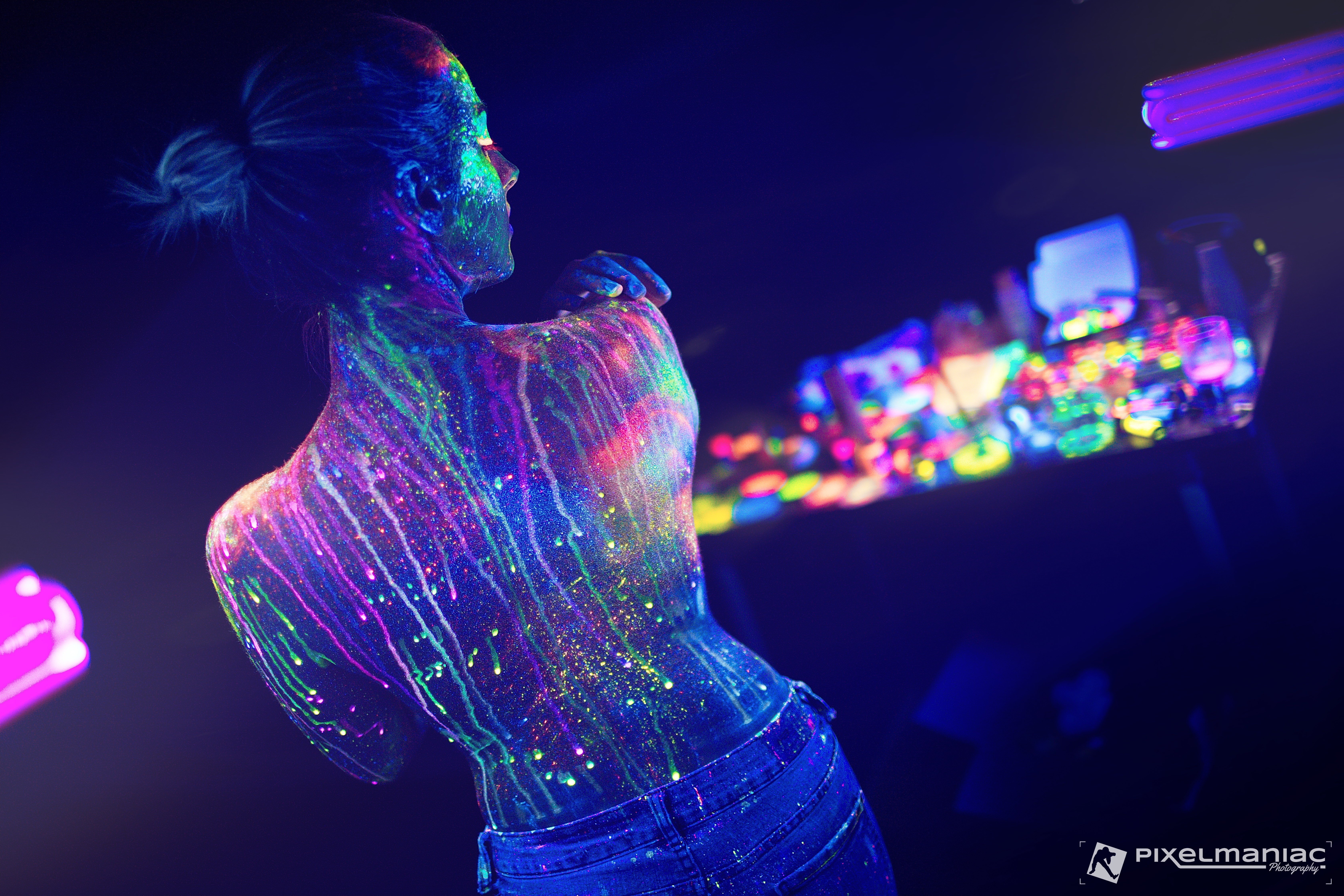 Body videomapping / UV / FLP